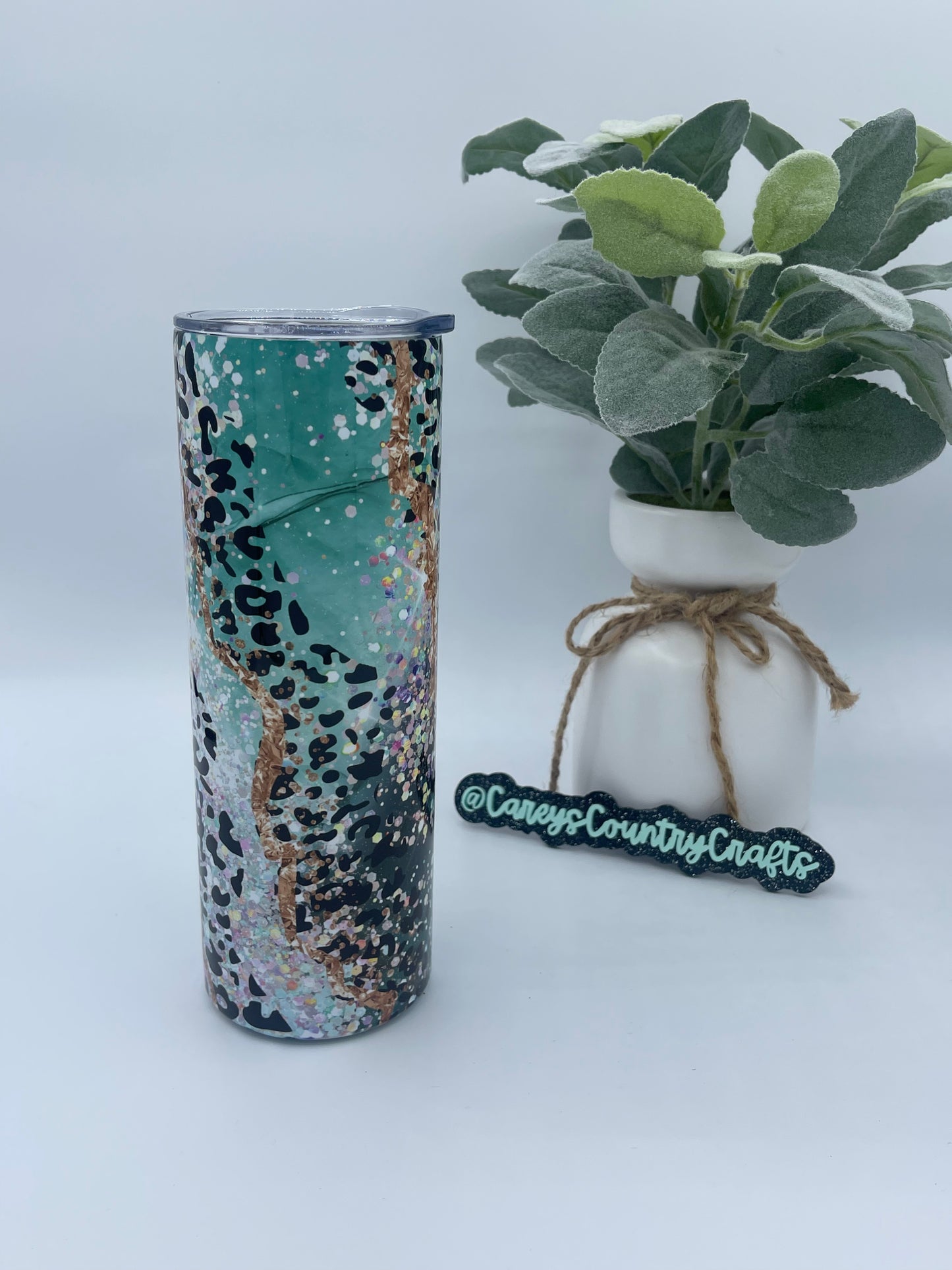 Green Party Cheetah Tumbler