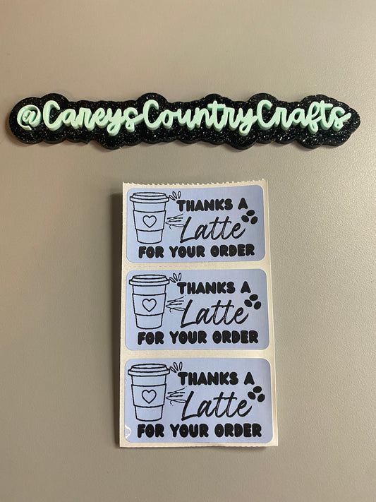Thanks A Latte Stickers