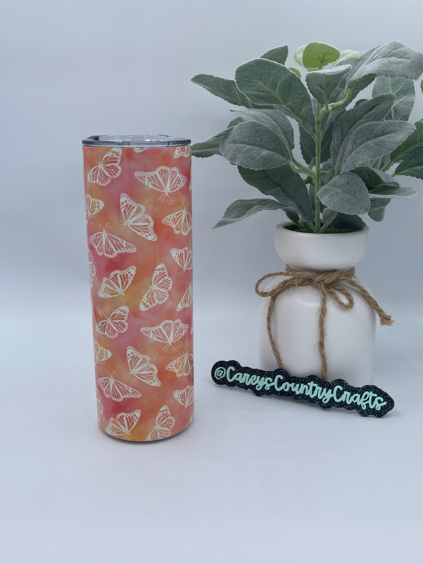 Butterfly Tie Dye Tumbler