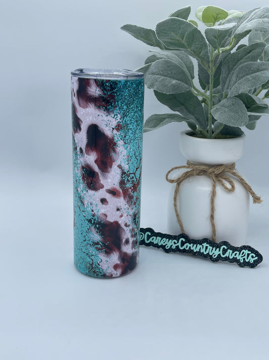 Cowhide Crackle Tumbler