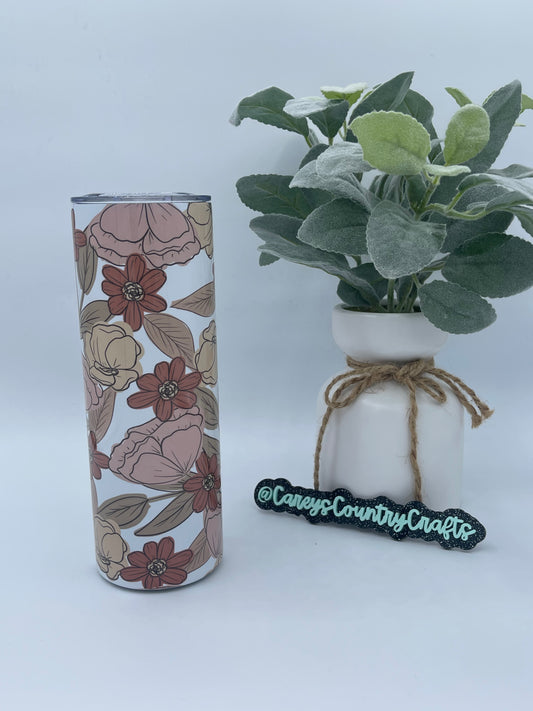 Vintage Flowers Tumbler