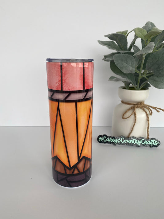 Stained Glass Pencil Tumbler