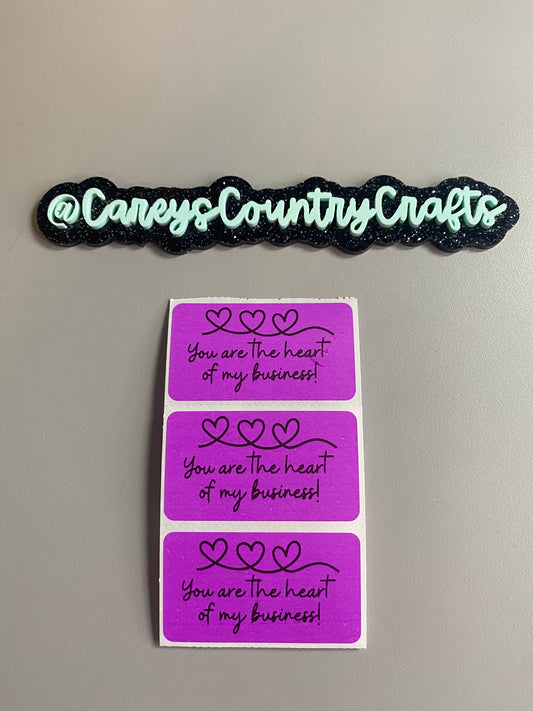 You Are The Heart Of My Business Stickers