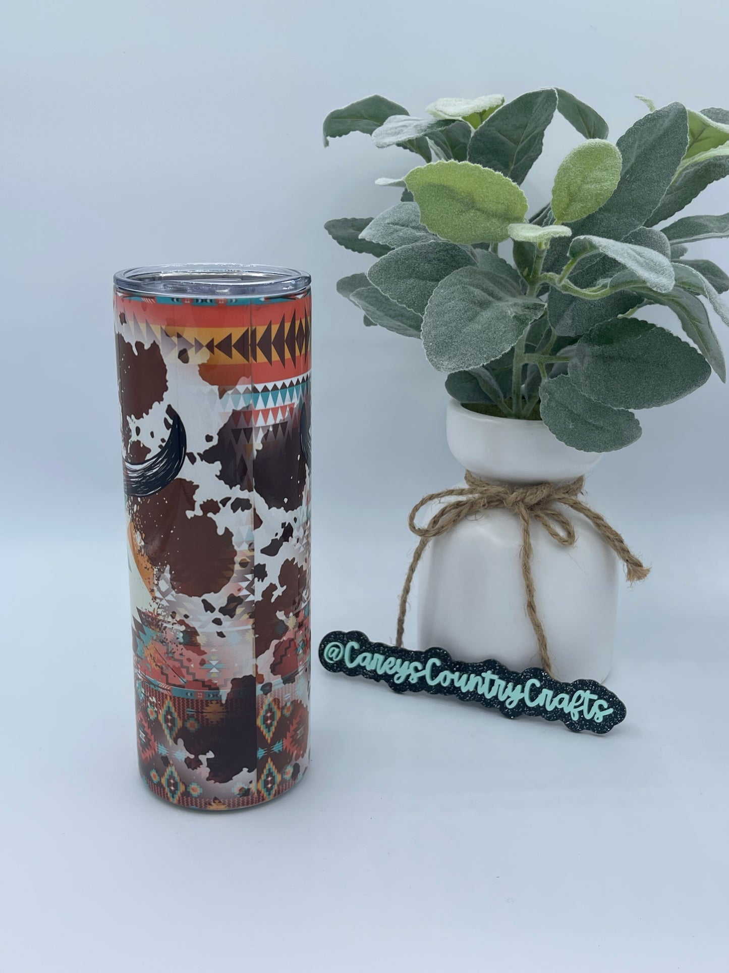 Aztec Skull Tumbler