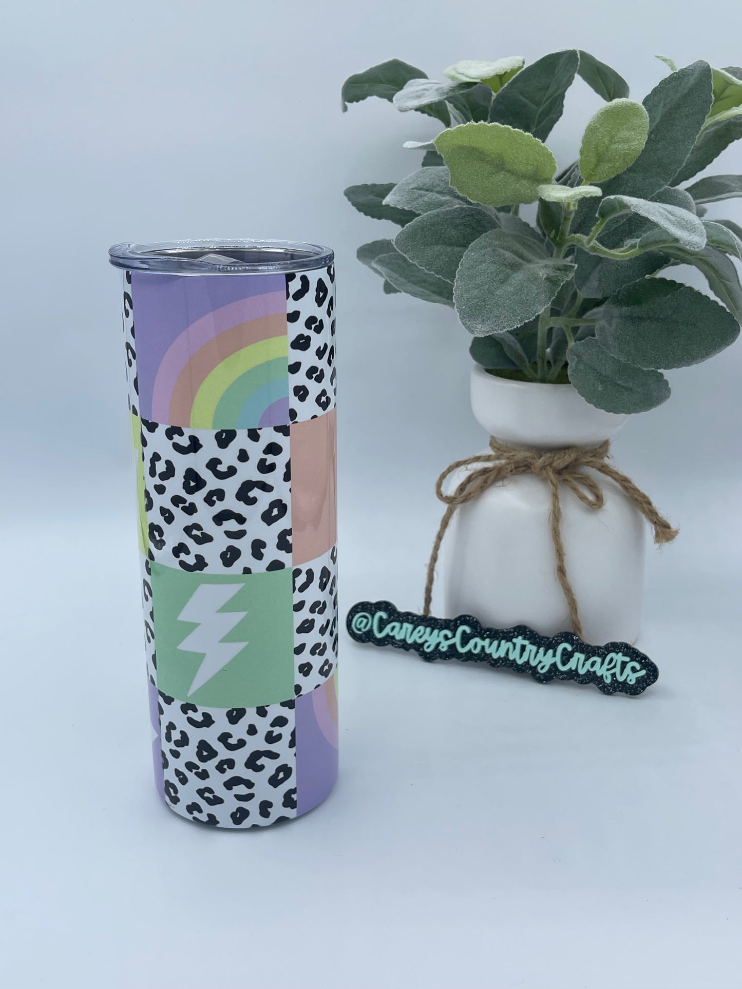 Patchwork Cheetah Tumbler