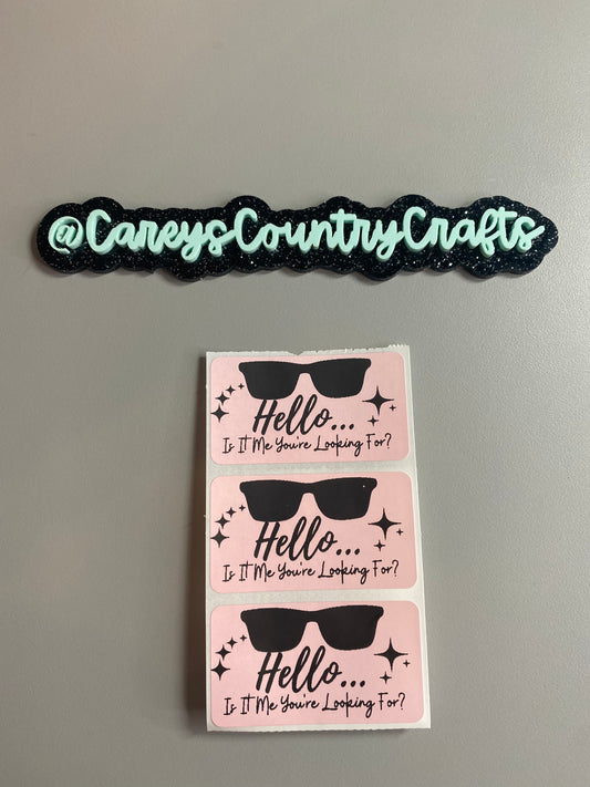 Hello... Is It Me You're Looking For Stickers