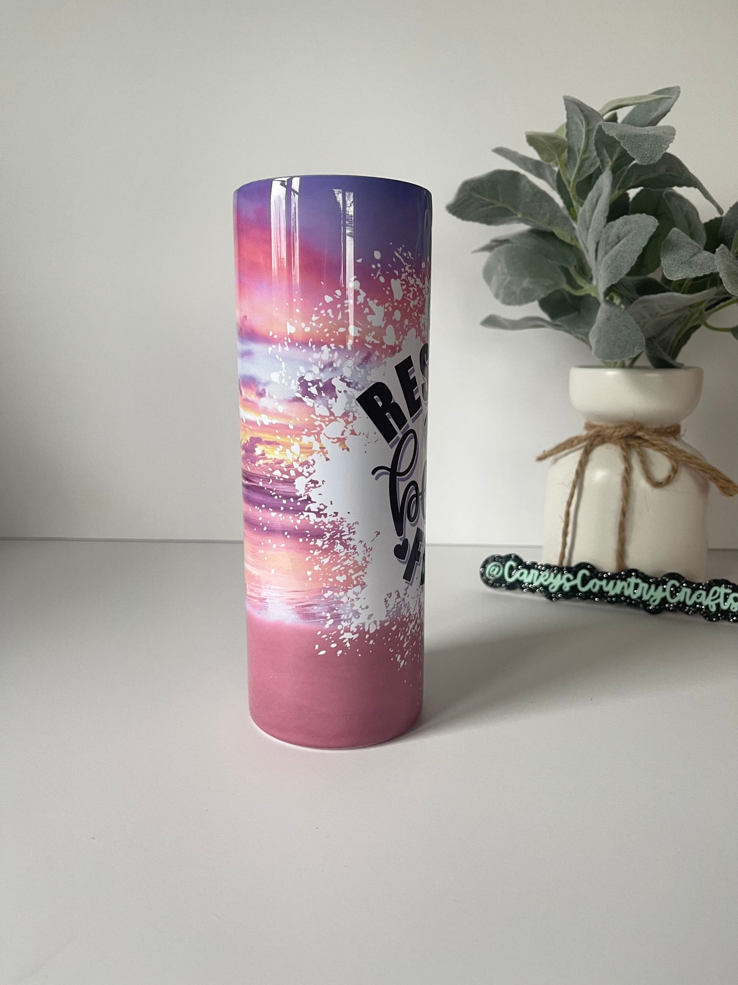 Resting Beach Face Tumbler