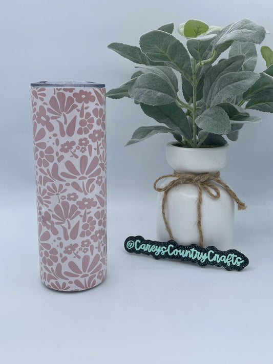 Blushing Floral Tumbler