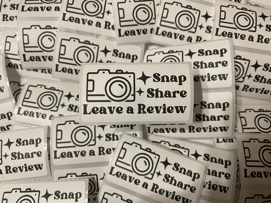 Snap Share Review Stickers