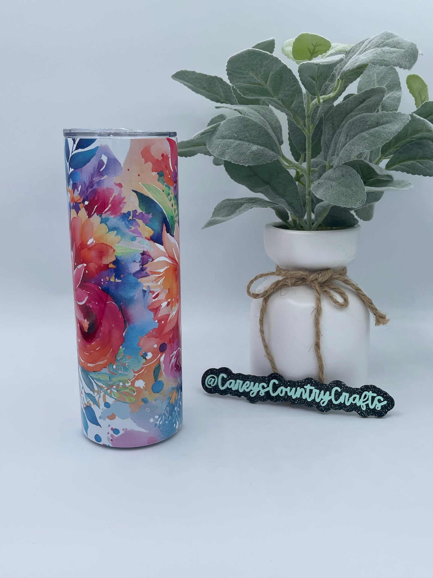 Floral Burst Tumbler