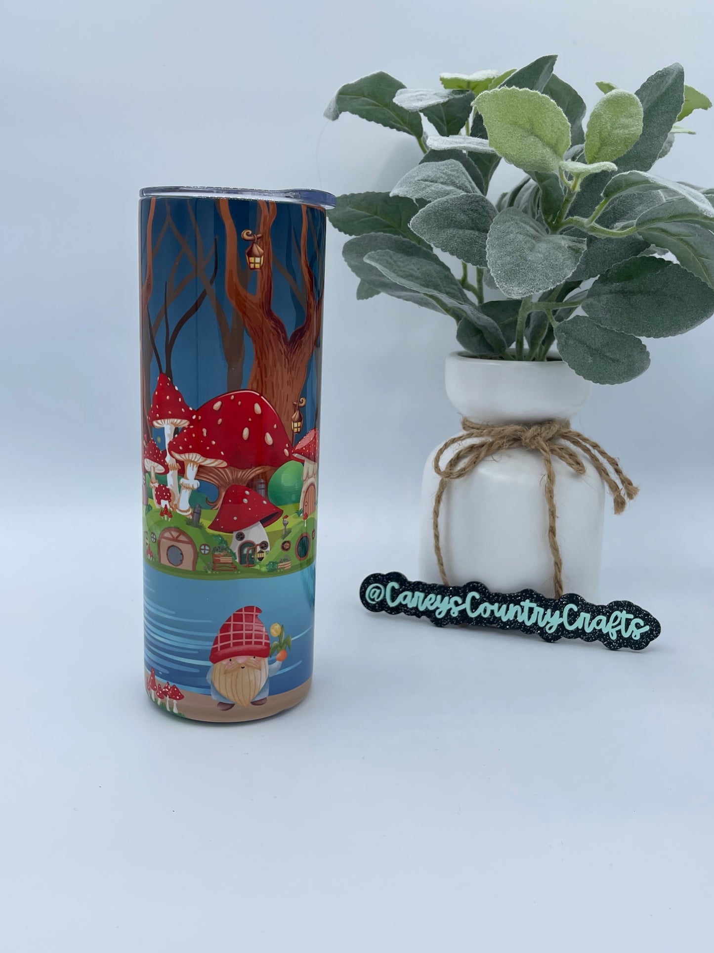 Gnome Mushroom Forest Tumbler