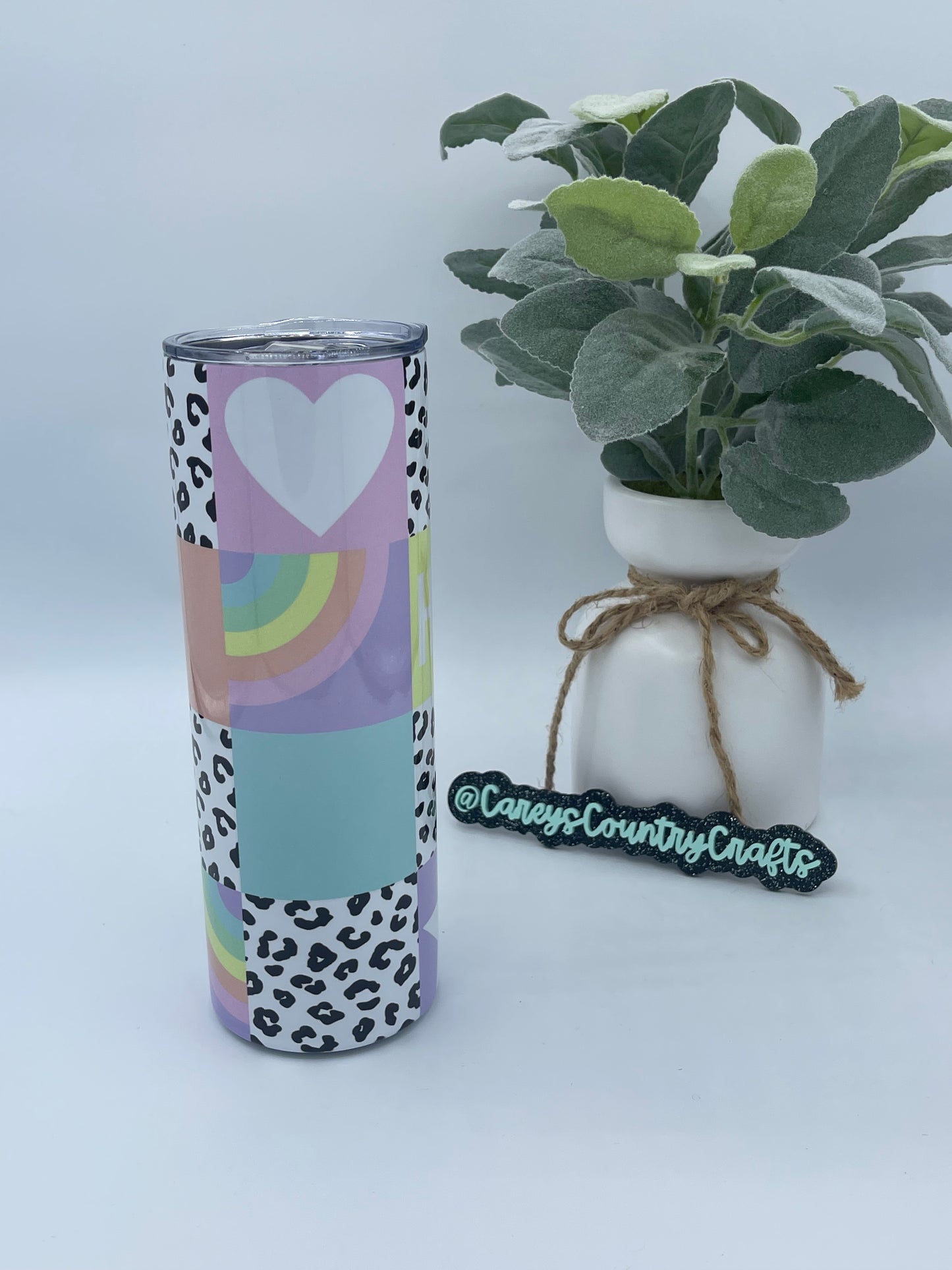 Patchwork Cheetah Tumbler