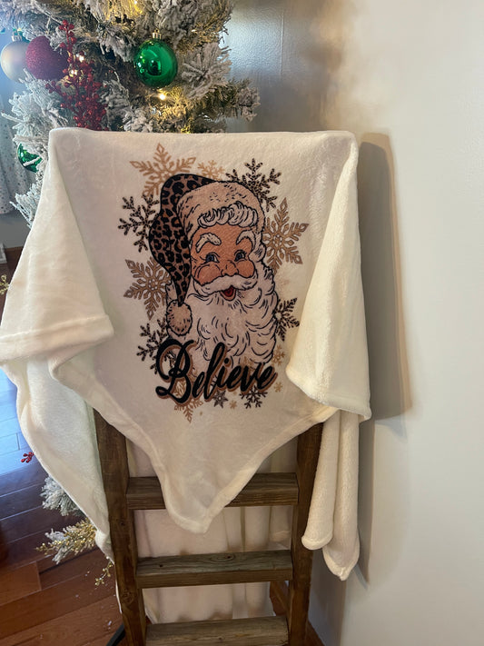 Believe Santa Blanket