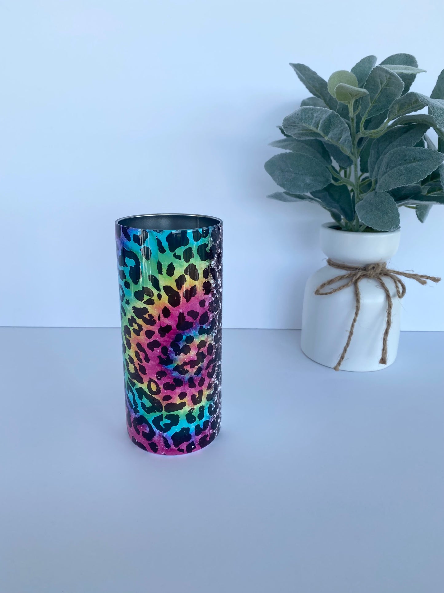 Mini Tie Dye Cheetah Tumbler