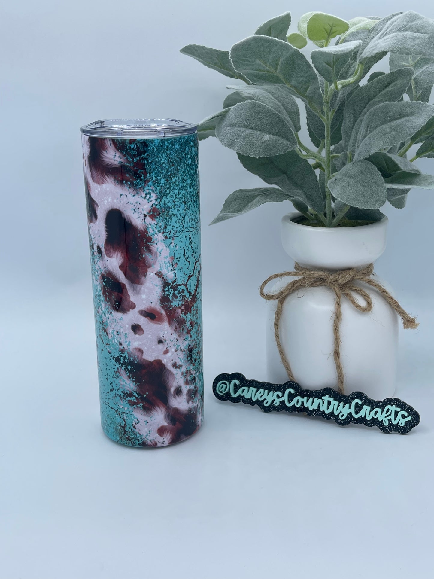 Cowhide Crackle Tumbler