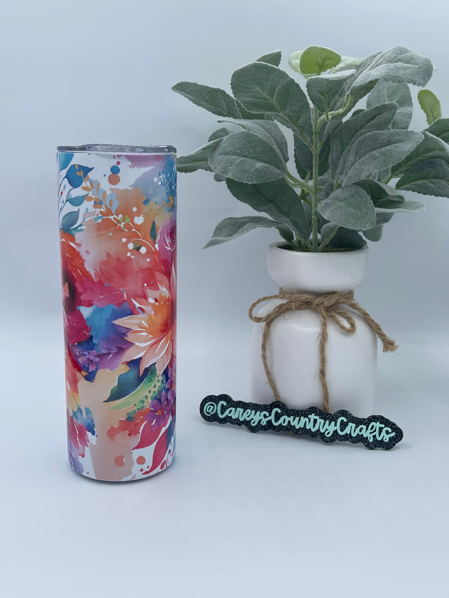 Floral Burst Tumbler