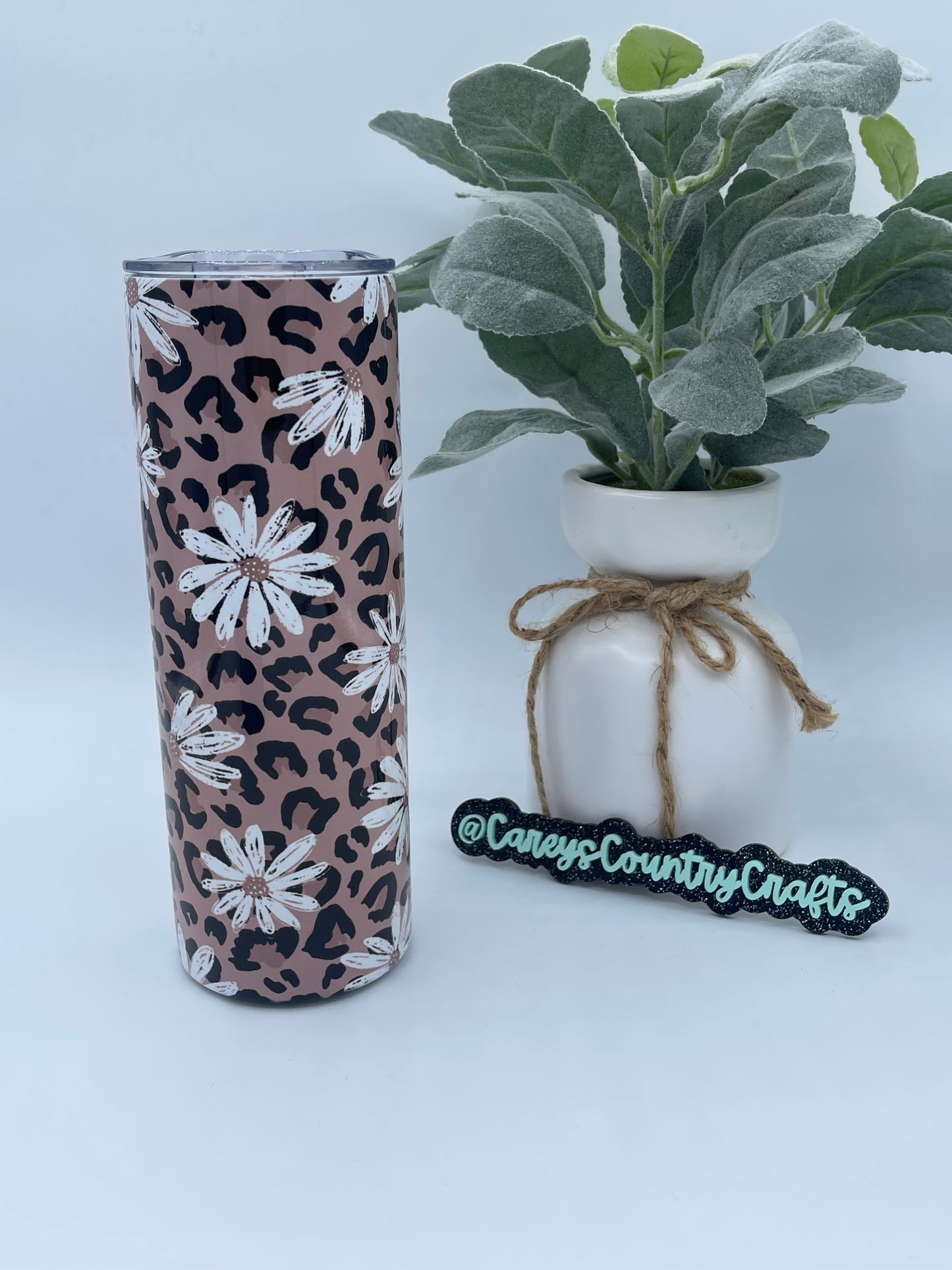 Leopard Daisy's  Tumbler