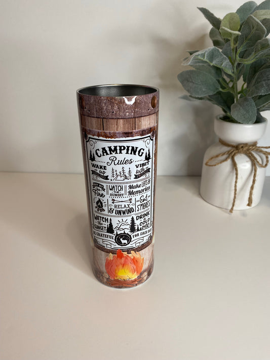 Camping Rules Tumbler