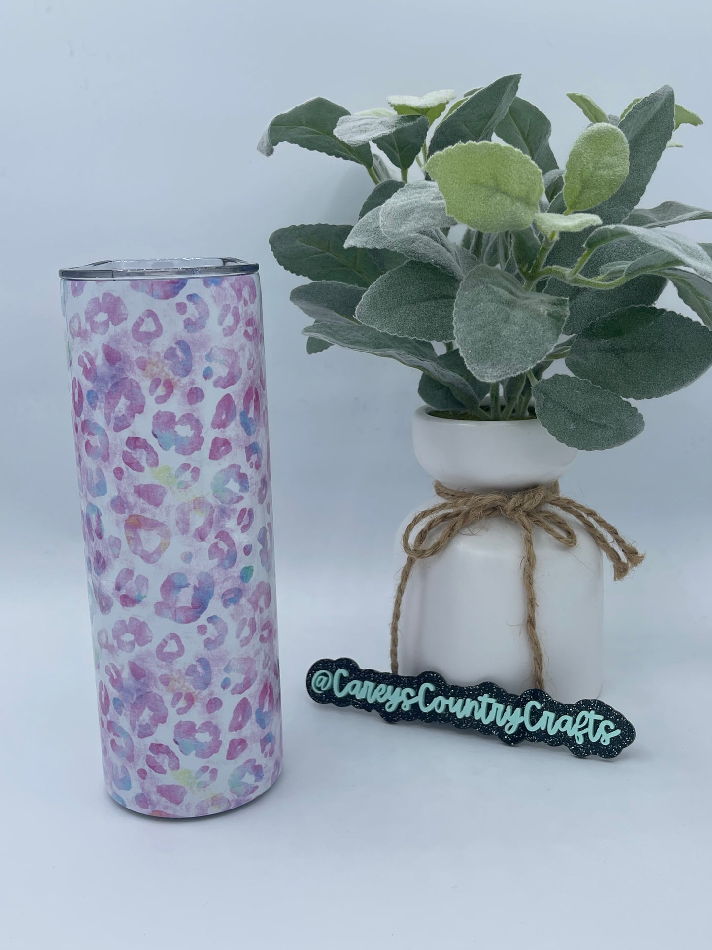 Cotton Candy Cheetah Tumbler