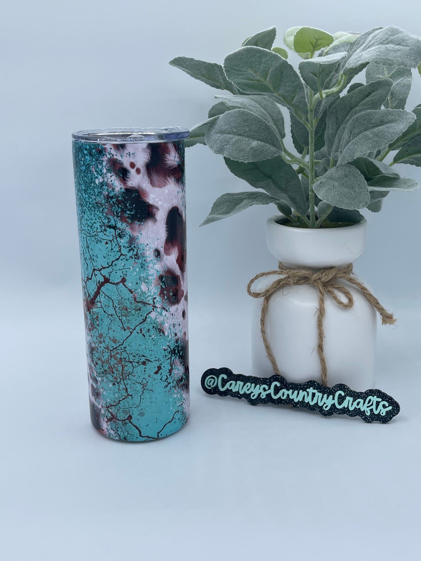 Cowhide Crackle Tumbler