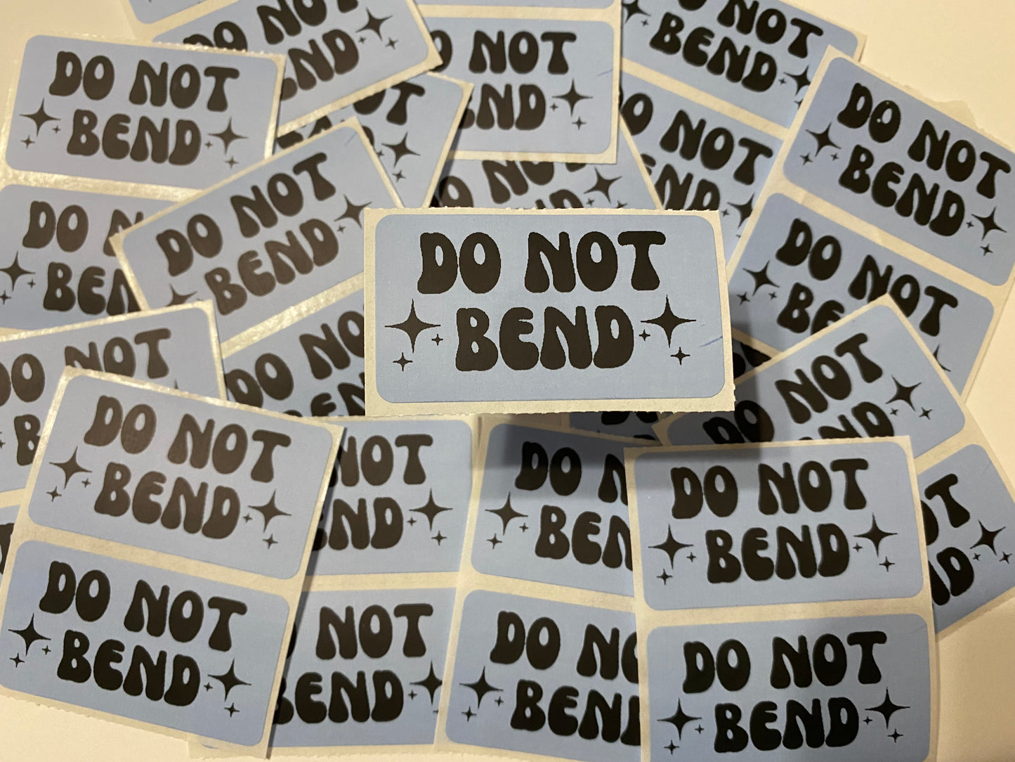 Do Not Bend Stickers